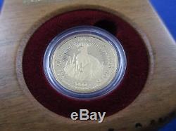 2000 $25 AUSTRALIAN NUGGET 1/4oz GOLD PROOF ISSUE COIN. A BEAUTY