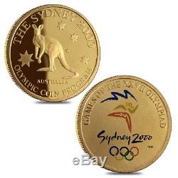 2000 2.58 oz Australian $100 Sydney Olympics Proof Gold 8-Coin Set (withBox & COA)