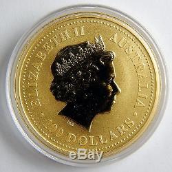 2000 Australia $100 Lunar Year of the Dragon 1 Oz Gold. 9999 Unc Coin #A0106