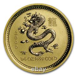 2000 Australia 1/4 oz Gold Lunar Dragon BU (Series I) SKU #8988
