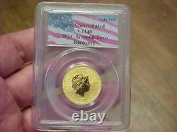 2000 Australia $50 Gold Nugget 1/2 Oz Coin Wtc Ground Zero 9-11-01 Pcgs Gem Unc