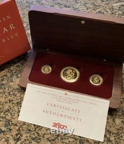 2000 Australia Gold 3-coin Proof set Year of the Dragon NGC PF70? Ultra Rare