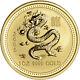 2000 Australia Gold Lunar Series I Year Of The Dragon 1 Oz $100 Bu