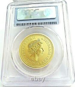 2000 Australia Lunar $100 Dragon Gold Coin PCGS MS 69 1 oz of Gold