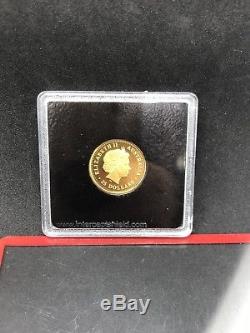 2000 Australia Lunar Dragon $25 Dollar Gold Proof 1/4oz Coin DCAM RARE