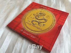 2000 Australian Lunar Year of the Dragon Baby Pack 1/10oz Gold Coin Series 1