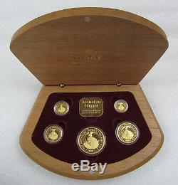 2000 Australian Nugget 5- Coin Gold Proof Set (1.9 oz. 9999 Gold) Rare only 600