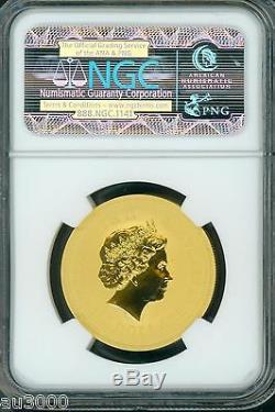 2000 G$100 AUSTRALIA 1 Oz. GOLD COIN Year of the DRAGON Lunar Zodiac NGC MS69