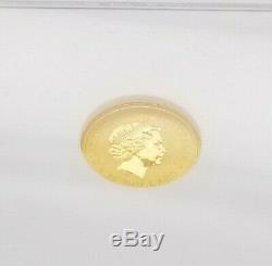 2000 Lunar Series Dragon Coin 1/10 oz Fine Gold $15 Australian in Case Pre-Owned