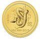 2001 $100 1oz Gold Australian Lunar Snake Bu. 9999 Series 1