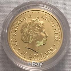 2001 1/10 Gold Snake Australian Lunar Coin. 999 Fine $15