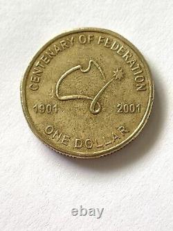 2001 $1 Australian Coin ft. Centenary of Federation 1901-2001