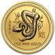 2001 1 Oz Gold Australian Lunar Year Of The Snake Lunar Coin Sku #8983