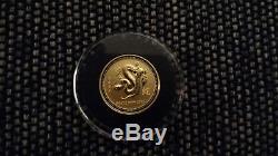 2001 $25 Australia 1/4 oz Gold Year of the Snake Coin in Capsule