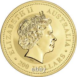 2001 Australia Gold Lunar Series I Year of the Snake 2 oz $200 BU