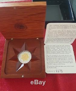 2001 Australian $20 Centenary of Federation Floral Emblems Gold Bi Metal Coin