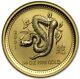 2001 Australian Year Of The Snake Gold Lunar 1/4 Oz. 9999 Gem Bu Series 1 Coin