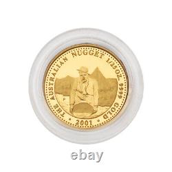 2001 The Australian Nugget 1/25oz. 9999 Gold Proof Coin