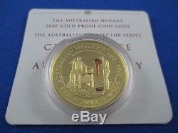 2002 $100 AUSTRALIAN NUGGET PROSPECTOR SERIES 1oz GOLD PROOF ISSUE COIN