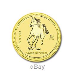 2002 1/4 oz Gold Australian Perth Mint Year of the Horse Lunar Coin