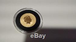 2002 $25 1/4 oz 9999 Gold Australia Lunar Horse Coin