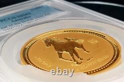 2002 Australia $1000 Year of the Horse 10oz Gold PCGS MS 62 TOP-POP
