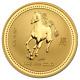 2002 Australia 1 Oz Gold Lunar Horse Bu (series I) Sku #8981