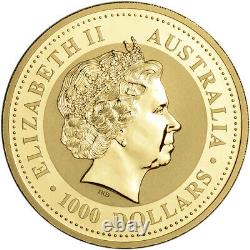 2002 Australia Gold Lunar Series I Year of the Horse 10 oz $1000 BU