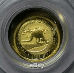 2003 1/10 oz Australian Kangaroo/Nugget. 9999 Gold Coin Littleton Coin Co SC8468