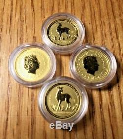 2003 1/20 oz Gold Year of the Goat Lunar Coin (Series I) Australia Perth Mint