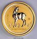 2003 Australia 25 Dollars Lunar Year Of The Goat Gold Coin 1/4 Oz. 9999 Gold
