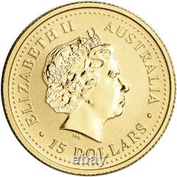 2003 Australia Gold Lunar Series I Year of the Goat 1/10 oz $15 BU