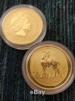 2003 Australian Perth Mint Lunar Series Goat. 9999 Gold 1oz Uncirculated RARE