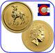 2003 Lunar Goat/ram 1 Oz $100 Gold Coin, Series I, Perth Mint Australia Capsule