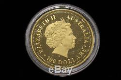 2004 $100 Australian Nugget Australian Prospector Series 9999 Gold Coin 1Oz