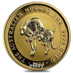 2004 1 oz Australian Gold Kangaroo Perth Mint Coin. 9999 Fine BU In Cap