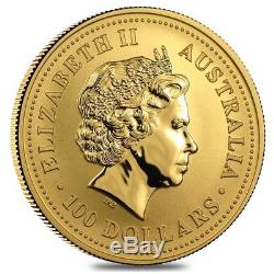 2004 1 oz Australian Gold Kangaroo Perth Mint Coin. 9999 Fine BU In Cap