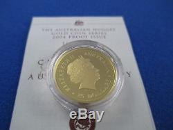 2004 $25 AUSTRALIAN NUGGET 1/4oz GOLD PROOF ISSUE COIN. A BEAUTY