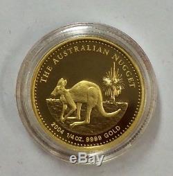 2004 the Australian nugget 1/4 oz gold coin Perth mint