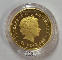 2004 the Australian nugget 1/4 oz gold coin Perth mint
