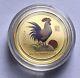 2005 1/4 Oz Gold Year Of The Rooster Lunar Coin (series I) Color Rare