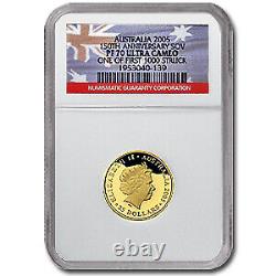 2005 Australia Proof Gold $25 Sovereign PF-70 NGC SKU#30943