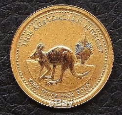 2005 Australian 15 Dollars Nugget Proof Gold Coin 1/10 OZ. 9999 Gold KM# 911