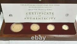 2005-P Australia 4-Coin Gold Nugget Proof Set special 20th anniversary Edition