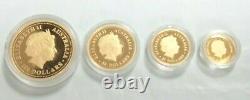 2005-P Australia 4-Coin Gold Nugget Proof Set special 20th anniversary Edition