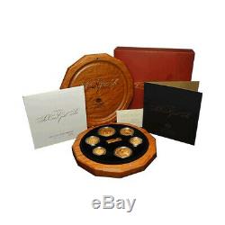 2005 Royal Australian Mint Pure Gold Six Coin Proof Set SCARCE only 650 sets