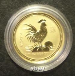 2005 Year Of The Rooster Series I Australia Gold $15 Original Capsule