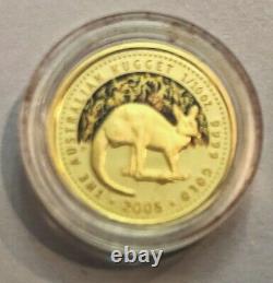 2005-p Australia 4-Coin Gold Nugget Proof Set special 20th anniversary edition