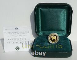 2006 Australia 1/10 Oz Lunar I Year of the Dog Gold Proof Coin Perth Mint $15