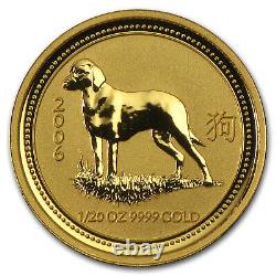 2006 Australia 1/20 oz Gold Lunar Dog BU (Series I) SKU #11161